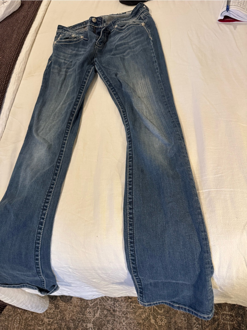Miss Me Blue Skinny Jeans